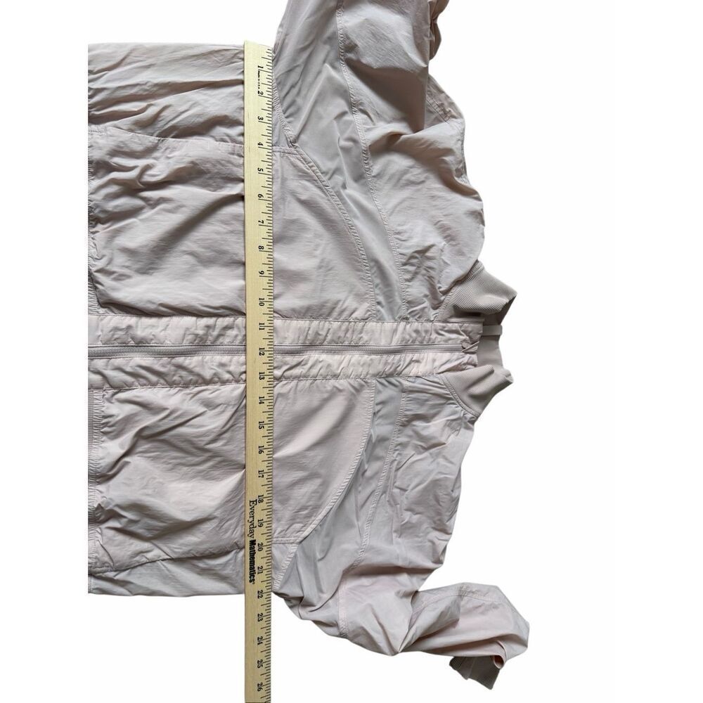 Lululemon Jacket Serve It Full Zip Athletic Light Pink size 10 - Picture 6 of 10